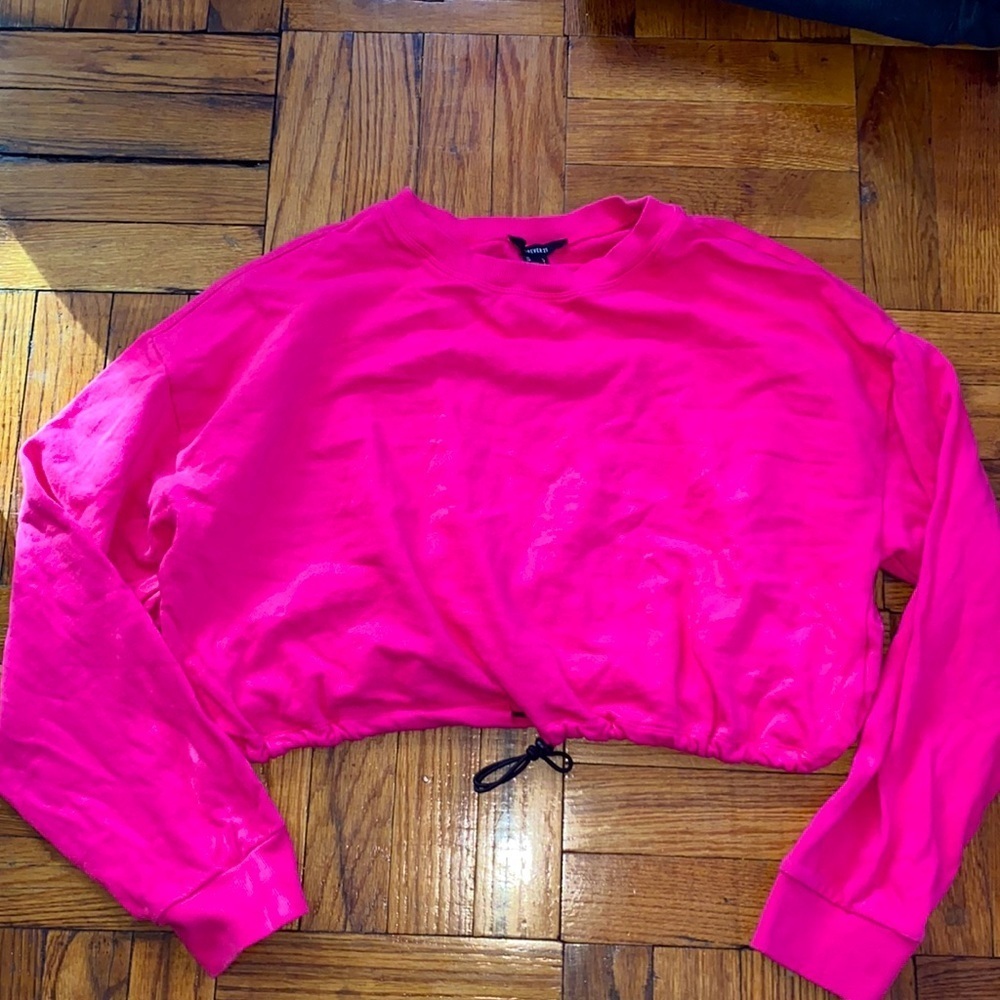Forever 21 pink long sleeve top size: L
